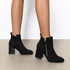 DAMEN CHUNKY LOW HEEL ANKLE BOOTS – BEQUEME WINTERSTIEFEL